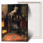 Canvas Print Oil Paintings Reproduction Vintage Ornate Interior Scene