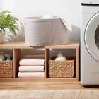 1 5bu Felt Laundry Basket Oatmeal - Brightroom     Heavy Duty Clothes Basket With