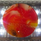 Exquisite Chinese Stone Carved 2 Phoenix Pendant Red W white Yellow Hints