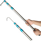 7ft Truck Cargo Grabber Reach Retriever Tool With Two Hook Pickup Bed Heavy Duty