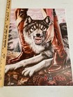 Nocona Boots Alex Ebel Vintage Wolf dog Poster
