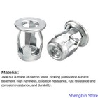 M8 Jack Nuts  5pcs Threaded Insert Nut Carbon Steel Rivet Nuts N8s9