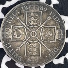 1889 Great Britain 1 Florin Lot f2549 Silver 