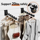 Heavy Duty 12 Inch Waterfall Slatwall Display Hooks Retail Black