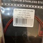 Chiaogoo Ss Red Lace Circular Knitting Needles Stainless  40  Us 2  2 75mm  A3
