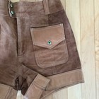 Zig Zag San Fransico Vintage Suede Leather Shorts Women s 7-8 Western Wear 70s