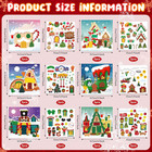 30 Sets Christmas Craft Kit North Pole Christmas Decoration Christmas Village Ho