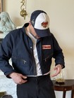 Vtg Pilot Gas Service Station Jacket Sz L - Super Crop 70   s 80   s Custom Worked