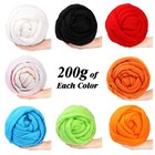 7 02oz Wool Roving Yarn  Colored Natural Wool Roving  Wool Felting Supplies F   