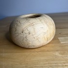 Wood Turned Decorative Bowl Artisan Woodcraft 2012 Signed Thick Heavy Read