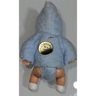 Vintage Shackman 1960s 1970s Soft Rubber 2 7 8  Baby Doll House Miniature Blue