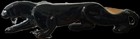 Royal Haeger Black Panther Ceramic Figurine High Gloss Wild Animal Decor