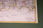 1695 Hand Coloured Antique Map Of Cornwall England By Robert Morden Rare Books