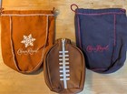 Lot Of 3 Crown Royal Bags Variety - Salted Caramel   Blackberry   Football