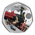 2022 Hogwarts Express Harry Potter 50p Silver Proof Coin With Box Coa Sold Out