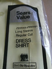 Vtg Sears  perma-prest  Long-sleeve Dress Shirt Size 15    - 33 Pale Yellow Nwt