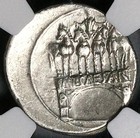 29 Bc Ngc Ch Vf Octavian Roman Imperatorial Denarius Arch Actium  25121601c 