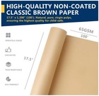 17 5  X 1200   Brown Kraft Paper 50 Lb Basis Thick Roll Packaging Shipping New  
