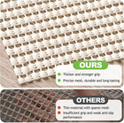 Non-slip Rug Pad 8x10 Ft  Extra Thick Carpet Pads For Hard Surfaces  Prevents Sl