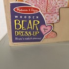 Melissa   Doug Wooden Bear Dress-up Set 18 Mix  n Match Pieces Ages 3  New