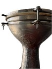 Vintage Doumbek Metal Nickel Darbuka Hand Engraved Drum 13 Inches Tall