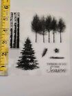 Winter Wood Clear Stamp Set Pine Christmas Trees