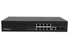 New Startech com 10 Port L2 Managed Gigabit Ethernet Switch W  2 Open Sfp Slots