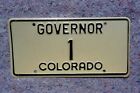 1960 - 1970 Colorado Governor License Plate Low Digit Number   1