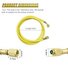 60 Inch 800 Psi Hvac Refrigerant Charging Hose With 1 4  Sae Flare  For R134a R4