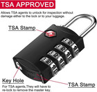 Travel Locks  Tsa Approved Locks For Luggage  Baggage  4 Digit Combination Zi   