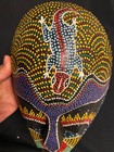 11 5  Wood Hand Carved Tribal African Mask Colorful Dot Wall Hanging D  cor