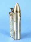 Rocket On Launchpad Flip Top Figural Metal Lighter Vintage Mid-century Space Age