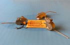 Mouse Lot Of 3 Mice  Hand Made Waldorf Wooden Toy Figure Ostheimer Type Scherbak