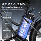 26 In Commuting Electric Bicycle 750w Motor 48v 7 Speed E Bikes For Adults