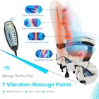 Ergonomic Reclining Office Chair With 7 Massage Points And Heat Function Leather