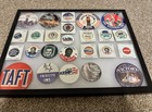 Mounted Presidential Campaign Pins Lot Political Voting Variety