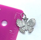 Vintage Sterling Silver Butterfly Charm   Pendant
