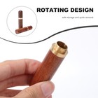 2 Pcs Wooden Storage Sewing Supply Box Holder Container Tube