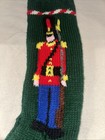 Vintage Crocheted Christmas Stocking  Toy Soldier 24   