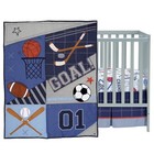 Lambs   Ivy Baby Sports 3-piece Football basketball Baby Crib Bedding Set