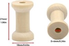 Empty Thread Wooden Spools  20pcs Unfinished Wooden Spools For Crafts And Sew   