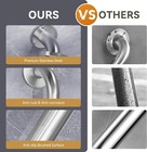 2 Pack Stainless Steel Shower Grab Bar Bath Handle Safety Handicap   