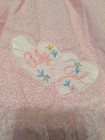 Vintage Mayfair Long Sleeve Dress Baby Girl Size 18 Months Pink W hearts Lace 