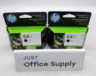 Genuine Oem Hp 64xl Black-64xl Black Set  2  Ink Cartridge Exp 2026 F  Shipping