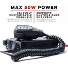 Btech Gmrs-50v2 50w 256 Fully Customizable Channels Mobile Gmrs Two-way Radio   