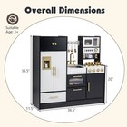 Play Kitchen For Kids W realistic Lights And Sounds  Stoves  Sink  Faucet  Oven