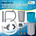 Above Ground Pool Skimmer  Floating Surface Skimmer  Adapters  Pool Accessories