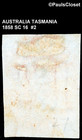 Australia Tasmainia 1858 Sc 16 Queen Victoria Vermillion 1 - Imperf Mng Fine