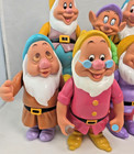 Vintage 1992 Disney Snow White Seven Dwarfs Vinyl Plastic 6    Figures Set Of 7