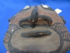 Primitive Tribal Shell Mask Papua New Guinea Natural Earth Pigments Vintage